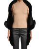 Sofia Cashmere Women's Faux Fur & Cashmere Diamond Wrap - 3
