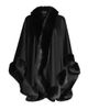 Sofia Cashmere Women's Faux Fur & Cashmere U-Cape - 1