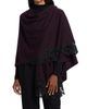 Sofia Cashmere Women's Lace-Trim Cashmere Knit Cape - 4