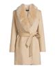 Sofia Cashmere Women's Shearling Collar Wrap Coat - 1