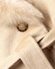 Sofia Cashmere Women's Shearling Collar Wrap Coat - 6