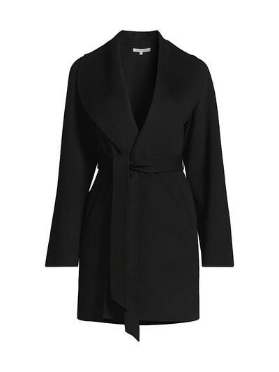 Sofia Cashmere Women's Wool-Cashmere Shawl-Collar Coat