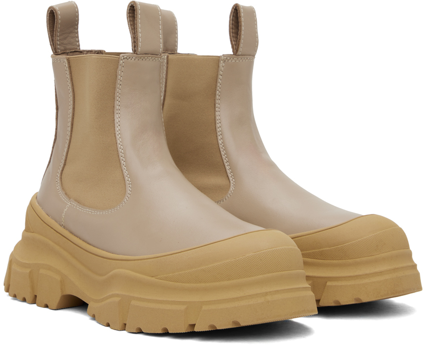 Sofie D'Hoore Beige Fabulous Chelsea Boots