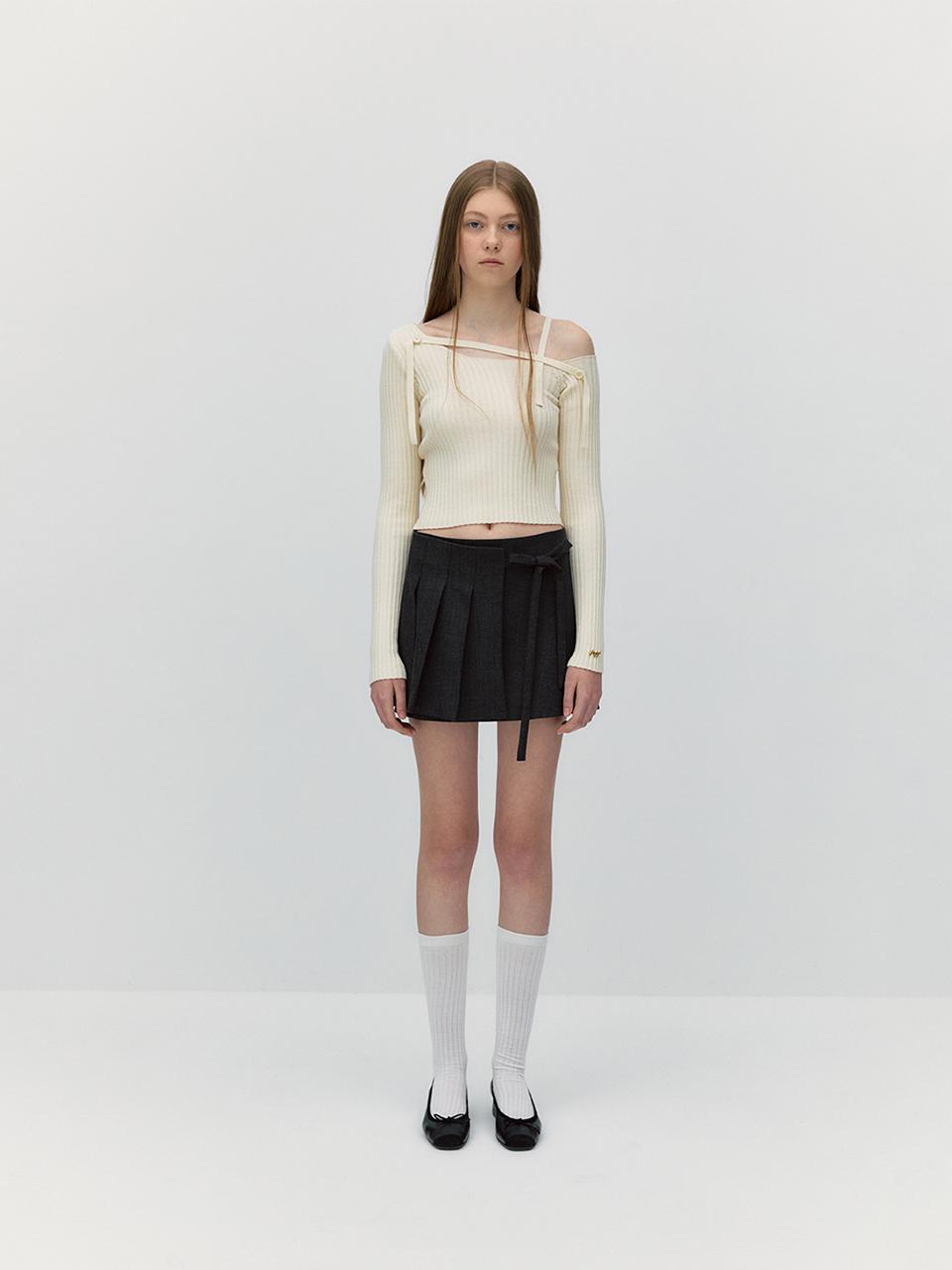 SOFT SEOUL ONE OFF SHOULDER STRAP KNIT