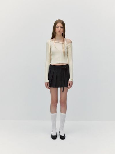 SOFT SEOUL ONE OFF SHOULDER STRAP KNIT
