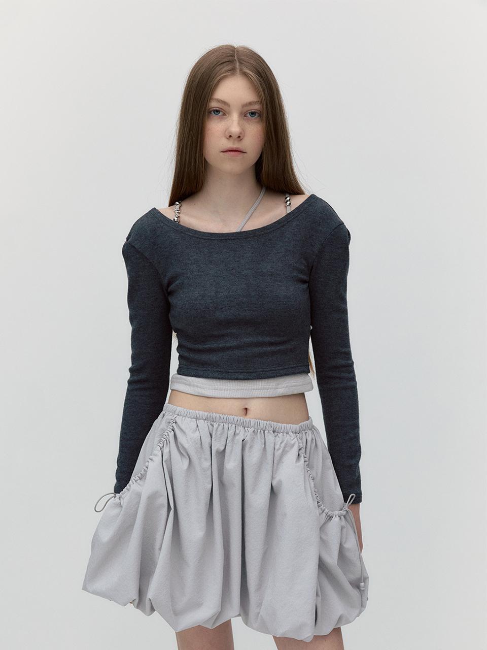 SOFT SEOUL SILVER BALL STRAP SLEEVELESS [3COLORS]