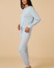Softies Softies Dream Jersey Long Sleeve Crew Neck Lounge Set with Jogger Pant - 3