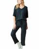 Softies Softies Dream Jersey Relaxed V-Neck with Capri Lounge Set - 1
