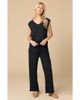 Softies Softies Dream Ruffle V-neck with Cropped Ruffle Edge Pant - 1