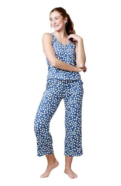 Softies Softies Ella - Scoop Tank with Capri Pant Sleepwear Set