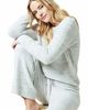 Softies Softies Heather Marshmallow Crew Neck Lounge Set - 4