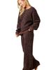 Softies Softies Marshmallow Leopard Crew Neck Lounge Set - 3