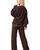 Softies Softies Marshmallow Leopard Crew Neck Lounge Set - 4