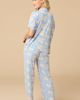 Softies Softies Soft Sleep Caftan Top and Cropped Pant Pajama Set - 5