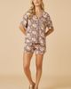 Softies Softies Soft Sleep Caftan Top and Short Pajama Set - 1