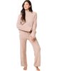 Softies Softies Solid Marshmallow Rib Mock Neck with Long Pant - 1