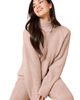 Softies Softies Solid Marshmallow Rib Mock Neck with Long Pant - 3