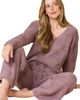 Softies Softies Solid Marshmallow V-Neck Lounge Set - 2