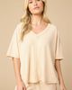 Softies Softies Terry Relaxed V-neck with Short Set - 1