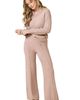 Softies Softies Ultra-Marshmallow Shawl Collar with Pintuck Pant - 1