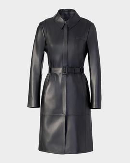 Soia & Kyo Wendy Slim Leather Top Coat