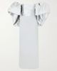 SOLACE LONDON Floris off-the-shoulder satin-twill and crepe maxi dress - 1