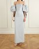 SOLACE LONDON Floris off-the-shoulder satin-twill and crepe maxi dress - 2