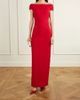 SOLACE LONDON Kyra off-the-shoulder crepe gown - 2