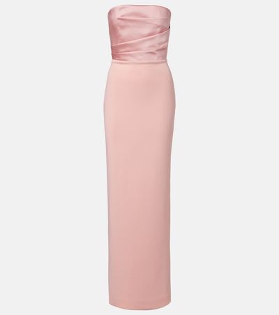 Solace London Solace London Afra satin-trimmed bustier gown