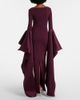 Solace London Solace London Astria off-shoulder satin-trimmed gown - 5