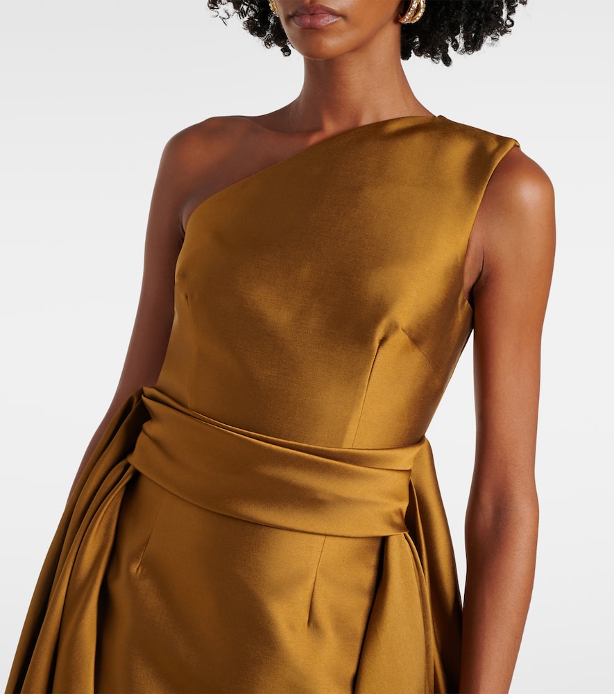 slim fit dress slacks The Tiffany Maxi Dress in Gold main image 1