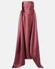 Solace London Solace London Draped strapless satin gown - 1