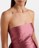 Solace London Solace London Draped strapless satin gown - 3