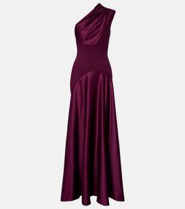 Solace London Solace London Gabriella draped satin gown