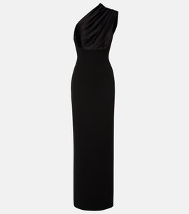 Solace London Solace London Gracie one-shoulder satin-trimmed gown