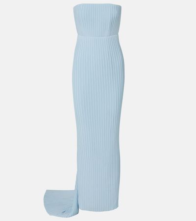 Solace London Solace London Hurlee pleated strapless gown