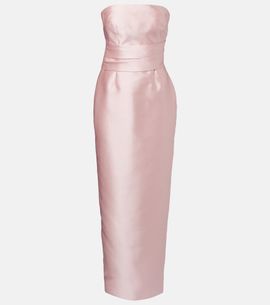 Solace London Solace London Ingrid draped satin gown