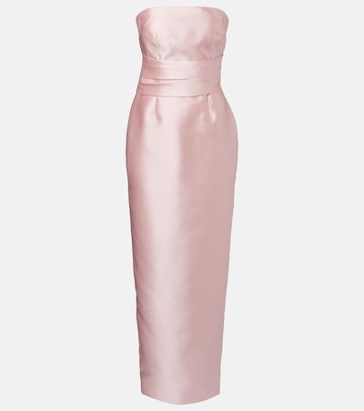 Solace London Solace London Ingrid draped satin gown