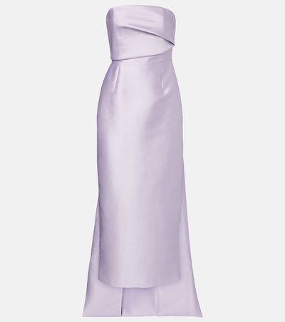 Solace London Solace London Kiki caped satin corset cocktail dress