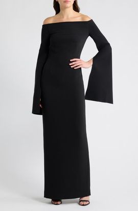 Solace London Solace London Marcella Fluted Sleeve Maxi Dress