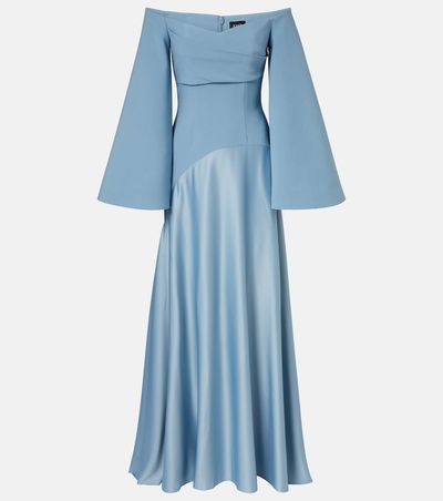 Solace London Solace London Rina crÃªpe and satin gown