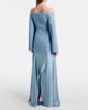 Solace London Solace London Rina crÃªpe and satin gown - 3