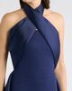 Solace London Solace London Rumi Mixed Media Halter Gown - 4