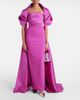 Solace London Solace London Vera caped satin gown - 2