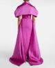 Solace London Solace London Vera caped satin gown - 3