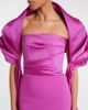 Solace London Solace London Vera caped satin gown - 4