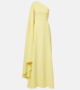 Solace London Solace London Yazmin asymmetric caped gown