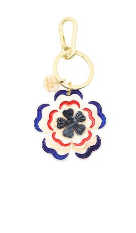 Solar Eclipse Solar Eclipse Hand-Painted Americana Flower Bag Charm & Keychain
