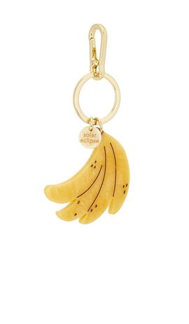 Solar Eclipse Solar Eclipse Hand-painted Banana Bag Charm + Keychain