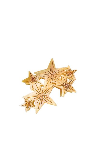 Solar Eclipse Solar Eclipse Hand-painted Celestial Stars Claw Hair Clip